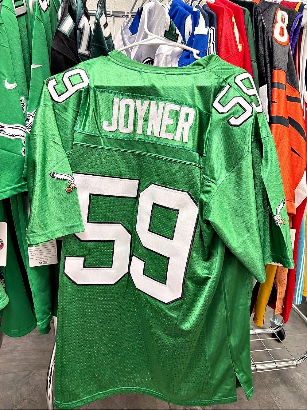 Mitchell & Ness Philadelphia Eagles 1990 Seth Joyner Legacy Jersey Green & White